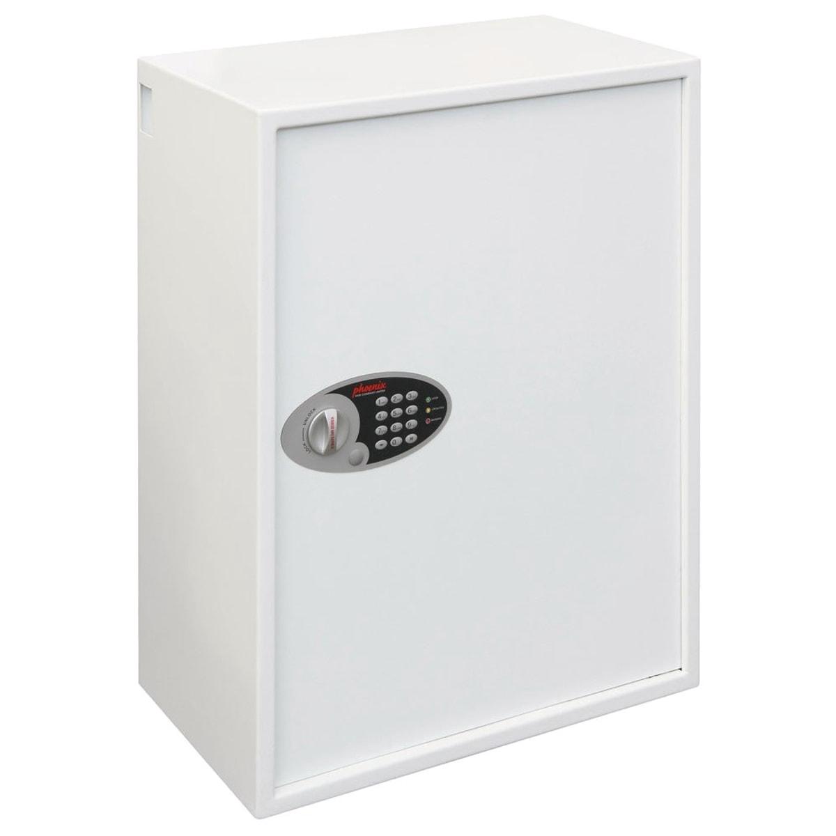 Armoire à clés sécurisée, 300 clés, trappe de dépôt CYGNUS KS0034E MKII PHOENIX - Armoire à clés sécurisée Phoenix CYGNUS KS0034E MKII, vue d'ensemble, porte fermée