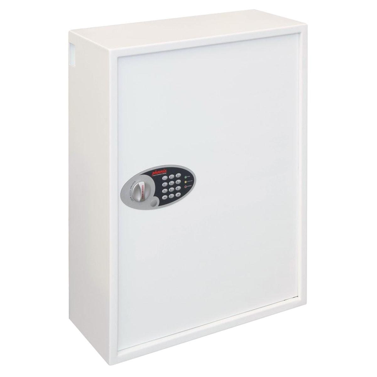 Armoire à clés sécurisée, 700 clés, trappe de dépôt CYGNUS KS0036E MKII PHOENIX - Armoire à clés sécurisée Phoenix CYGNUS KS0036E MKII, vue d'ensemble, porte fermée