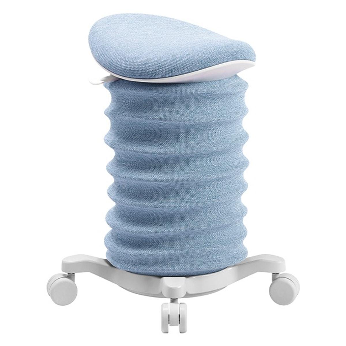 Tabouret actif à roulettes Topstar Sitness 4D Move blanc papyrus / bleu, vue d'ensemble