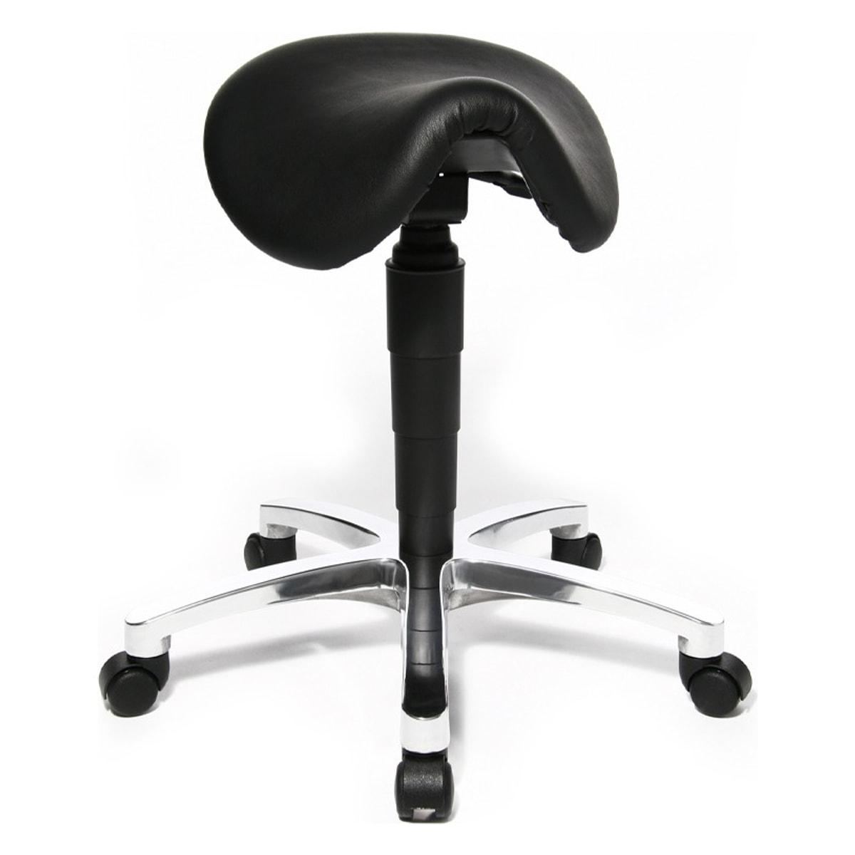 Tabouret selle Topstar Bonanza cuir noir, vue d'ensemble