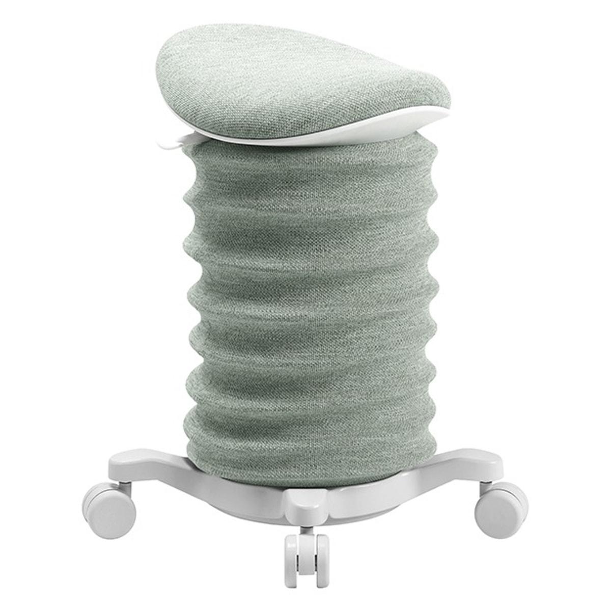 Tabouret actif à roulettes Topstar Sitness 4D Move blanc papyrus / vert, vue d'ensemble