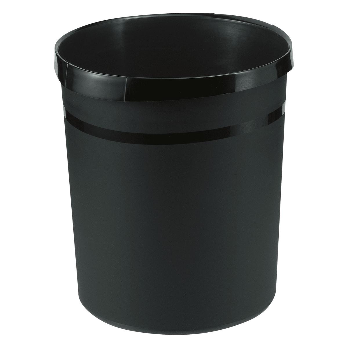 Corbeille à papier HAN GRIP noir, vue d'ensemble