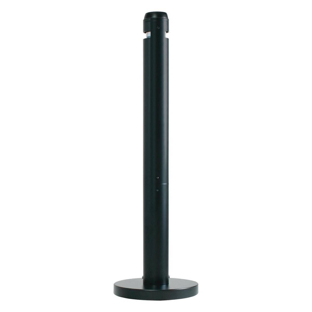 Cendrier sur colonne Rubbermaid Smokers' Pole noir, vue d'ensemble