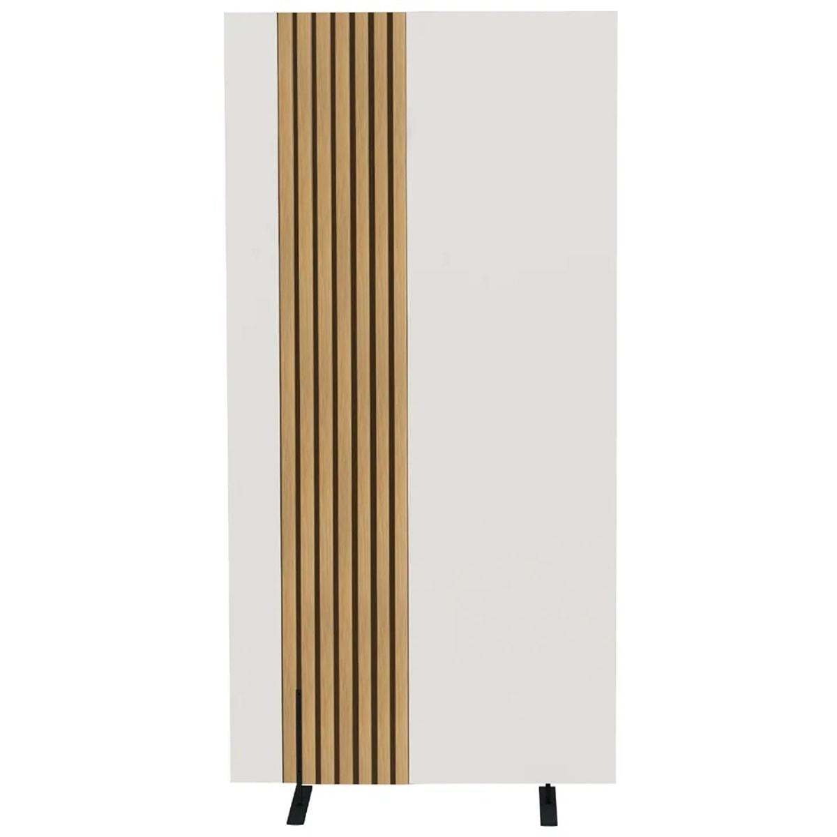 Cloison acoustique kerkmann Oxford blanc, 80 cm, vue d'ensemble