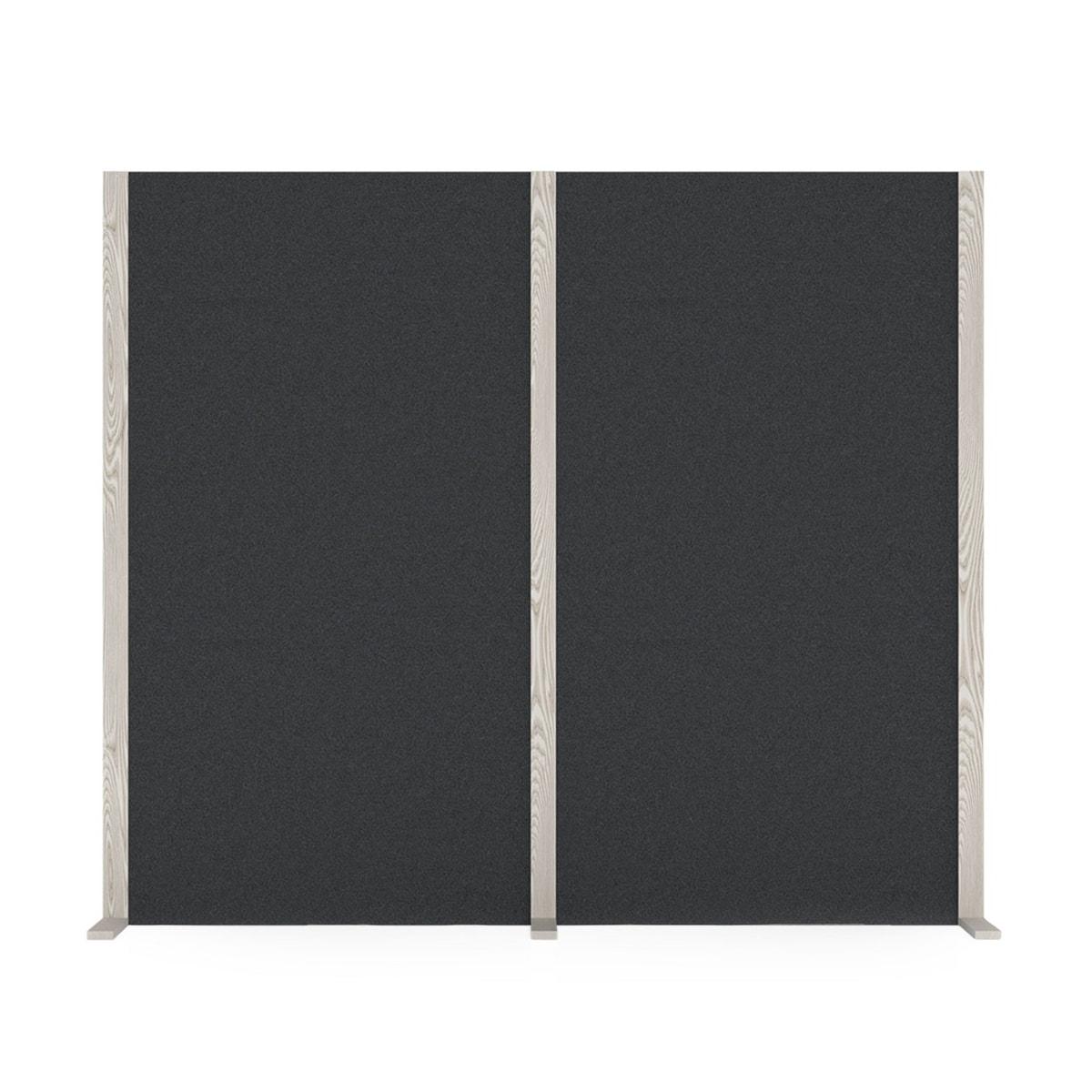 Cloison acoustique magnetoplan Wood Series double gris, vue d'ensemble