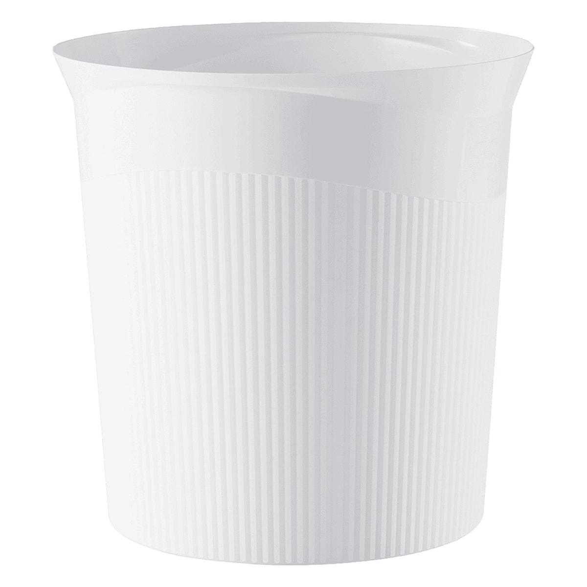 Corbeille à papier, plastique recyclé Re-LOOP 13 litres HAN - Corbeille à papier HAN Re-LOOP 13 litres blanche, vue d'ensemble