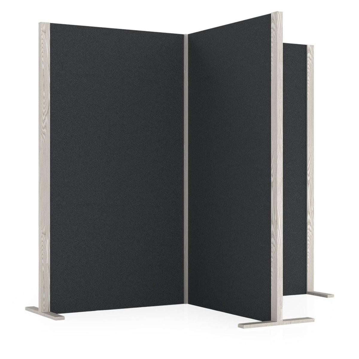 Cloison acoustique en frêne magnetoplan Wood Series cube gris, vue d'ensemble