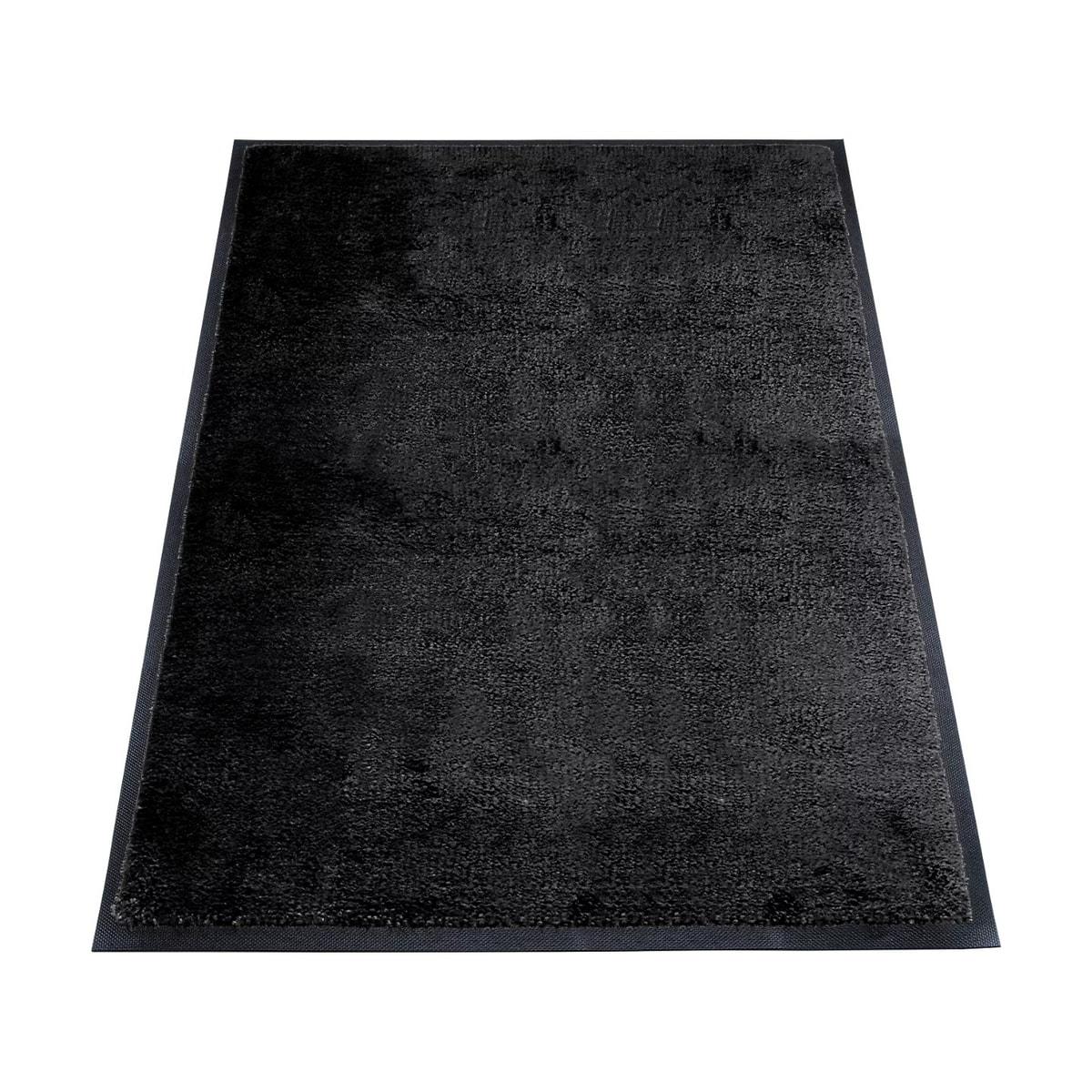 Tapis anti-salissure miltex EAZYCARE STYLE noir profond 80 × 120 cm, vue d'ensemble