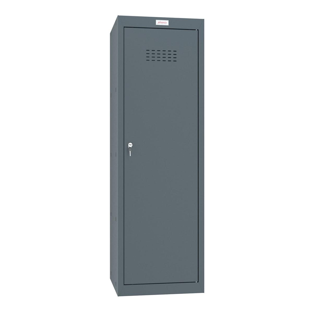 Casier cube à clé, 173 litres CL1244 PHOENIX - Casier cube Phoenix CL1244 anthracite, porte fermée