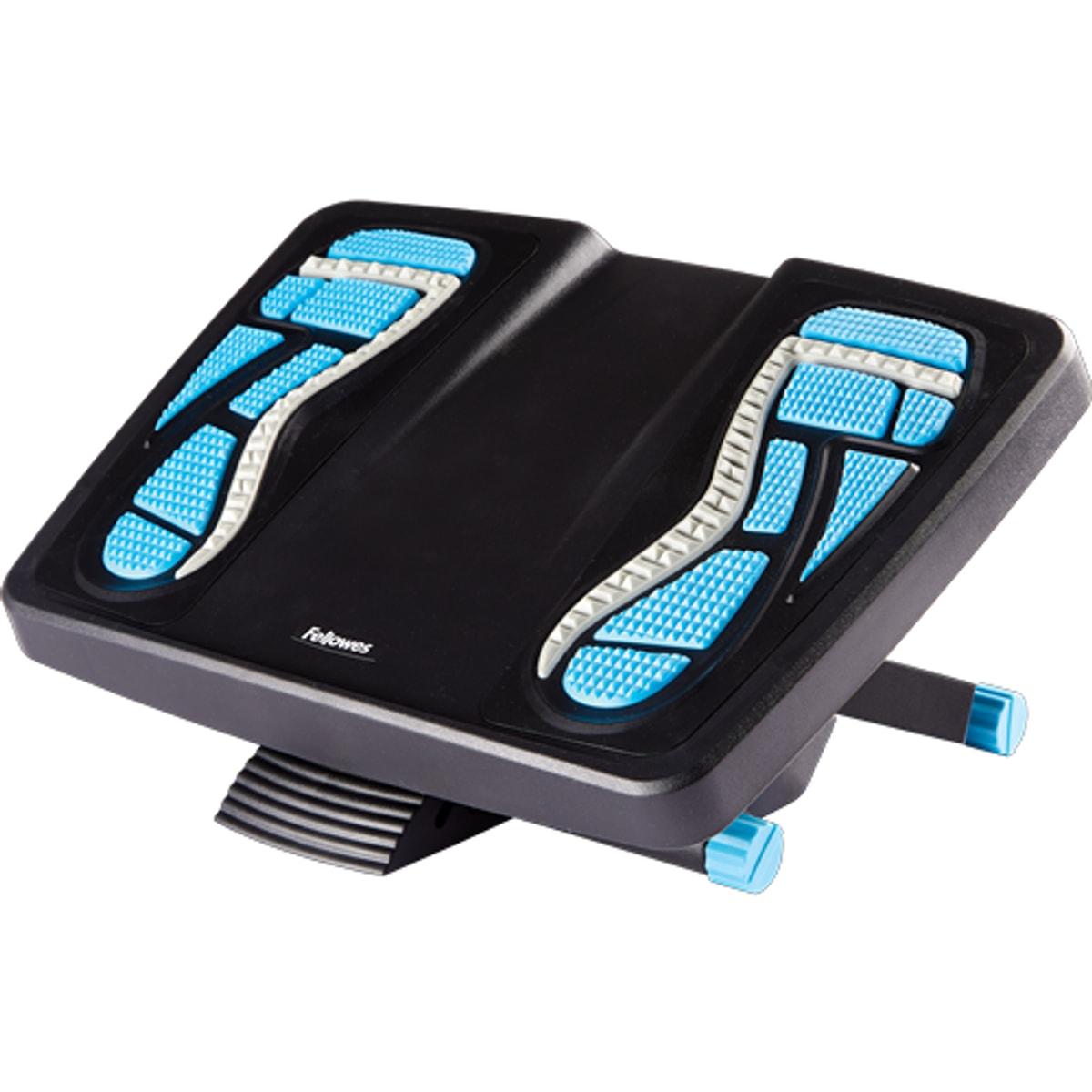Repose-pieds massant, 3 hauteurs et bascule Energizer FELLOWES - Repose-pieds Fellowes Energizer, vue de trois quarts