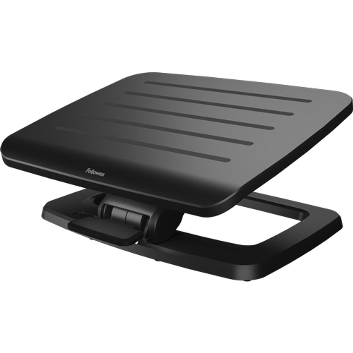 Repose-pieds réglable assis-debout, mouvement actif Hana LT FELLOWES - Repose-pieds Fellowes Hana LT noir, vue noir position basse