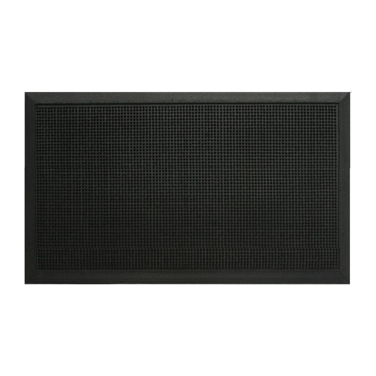 Tapis à picots PAPERFLOW en caoutchouc noir, 80 × 100 cm, vue d'ensemble