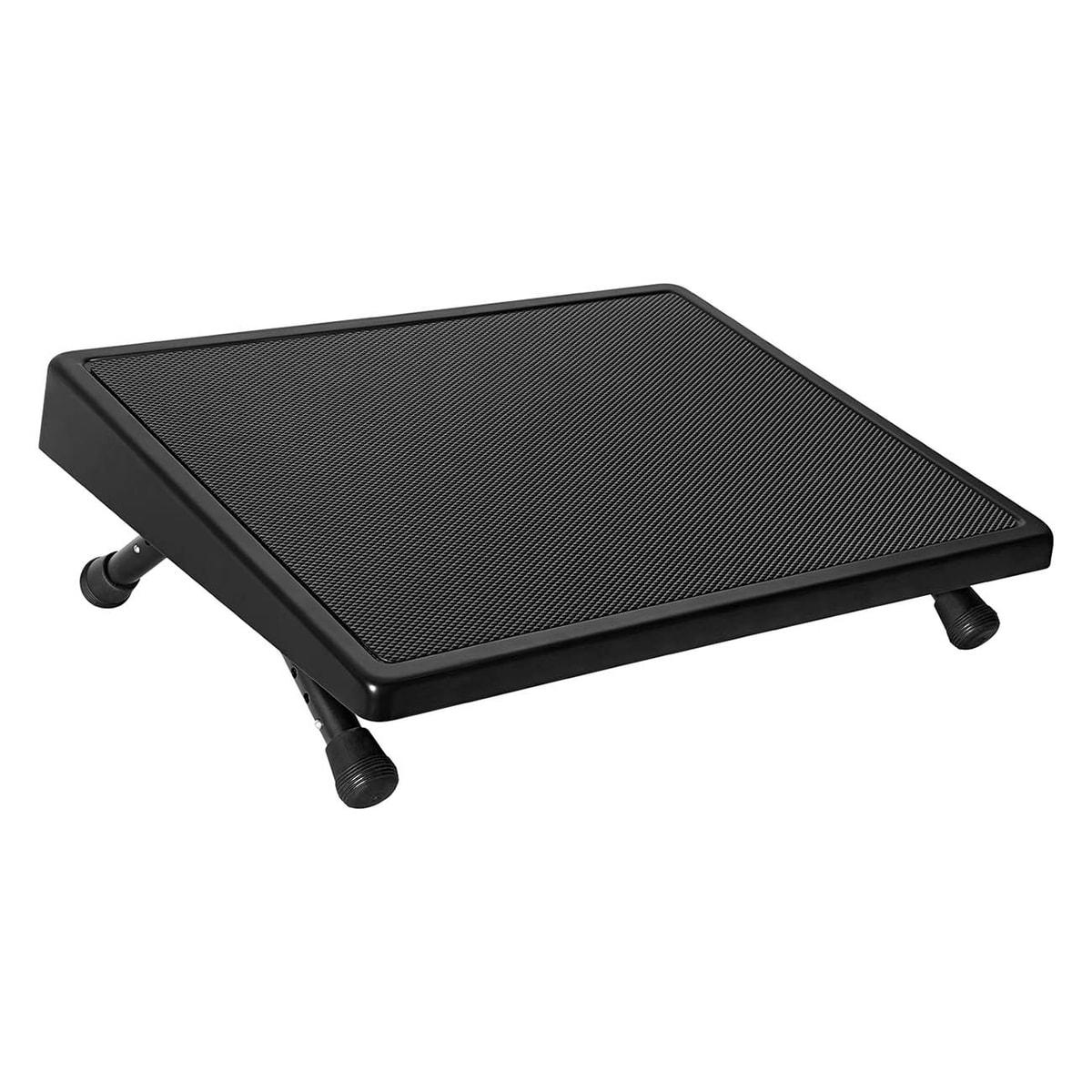 Repose-pieds réglable en acier, norme DIN 4556 EDV WEDO - Repose-pieds WEDO EDV noir, vue d'ensemble, 1300×717