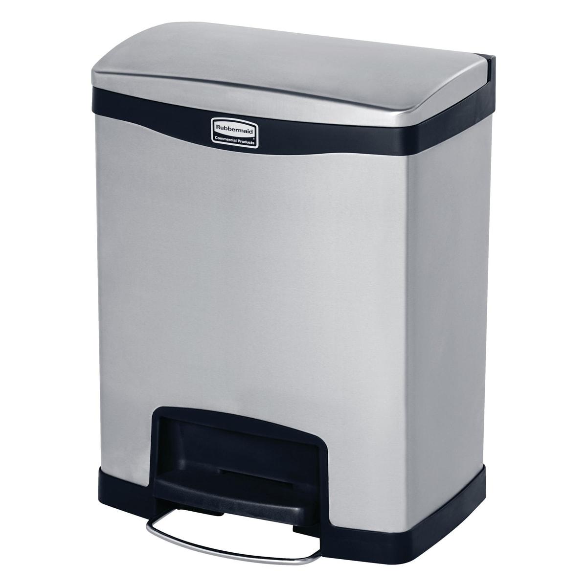 Poubelle à pédale en inox, 30 à 90 litres Impressions RUBBERMAID - Poubelle à pédale inox Rubbermaid Impressions 30 litres, vue d'ensemble