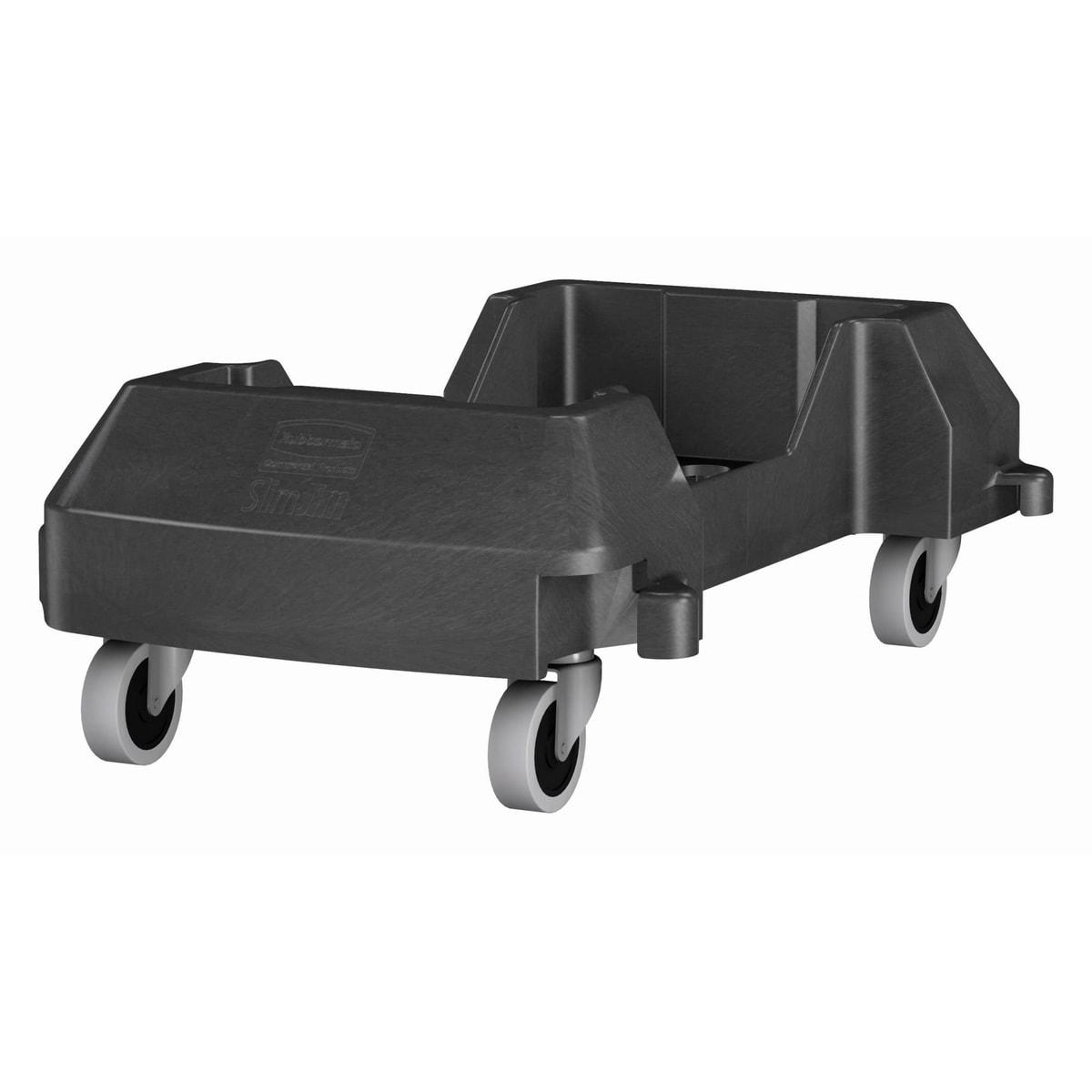 Chariot à roulettes attelable pour collecteur Slim Jim Slim Jim chariot attelable RUBBERMAID - Chariot attelable Rubbermaid Slim Jim, vue d'ensemble