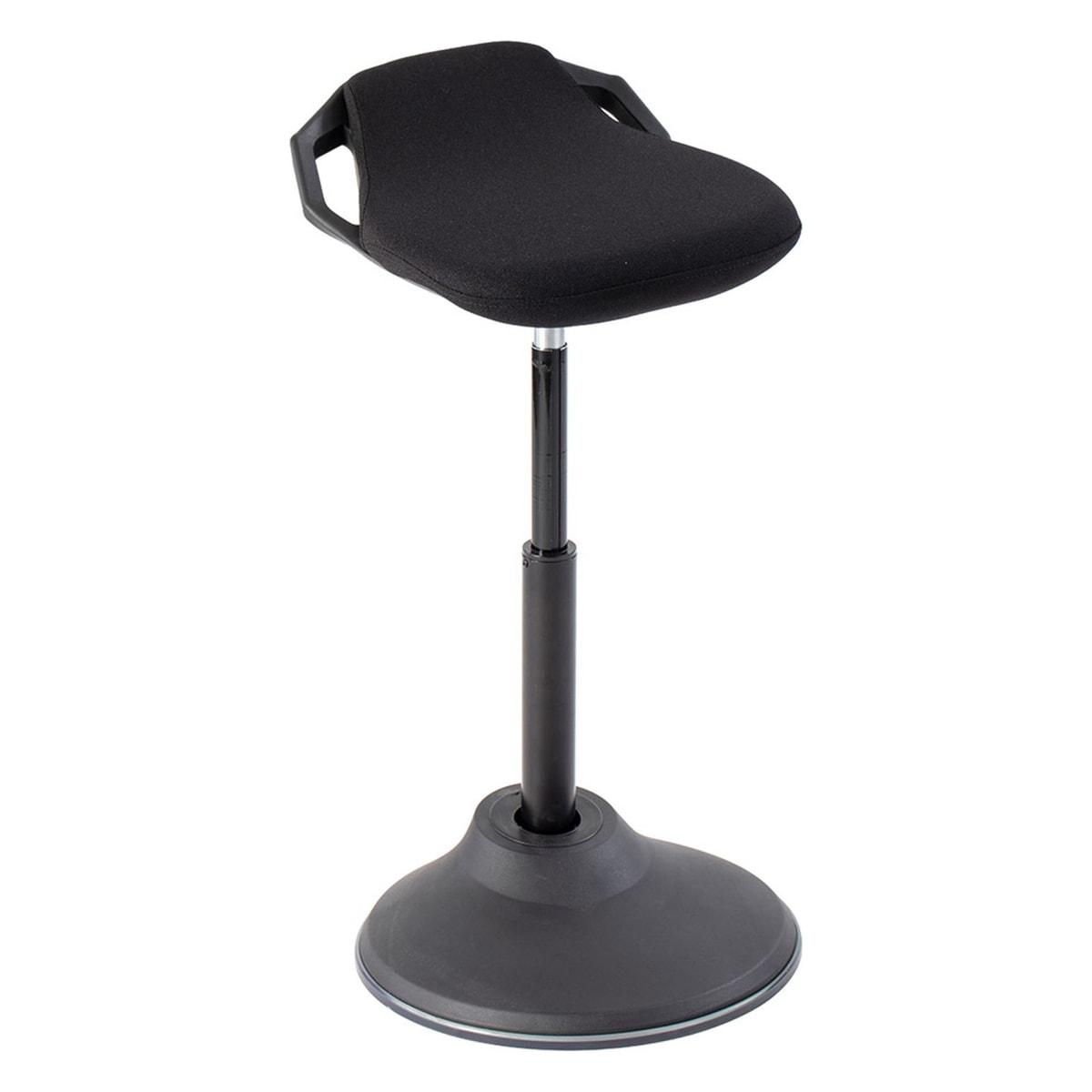 Tabouret assis-debout ALBA FLEXY noir, vue d'ensemble