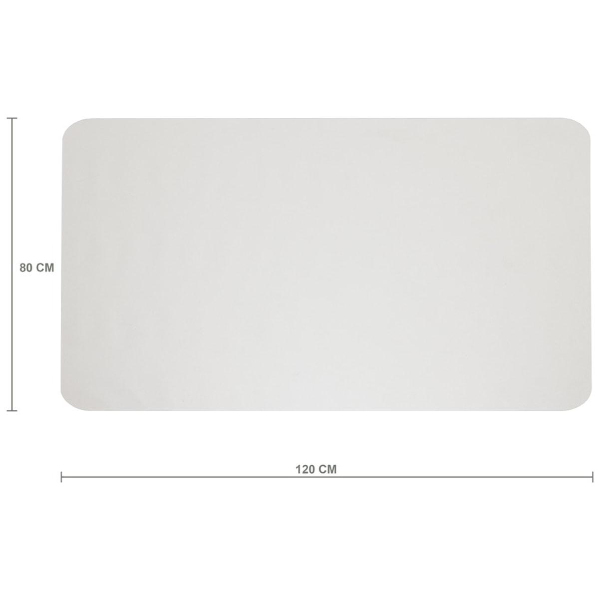 Tapis de sol de bureau transparent, compatible sol chauffant Polycarbonate pour sol dur RILLSTAB - Tapis de sol rillstab polycarbonate transparent pour sol dur, 800 × 1200 mm, avec ses cotes