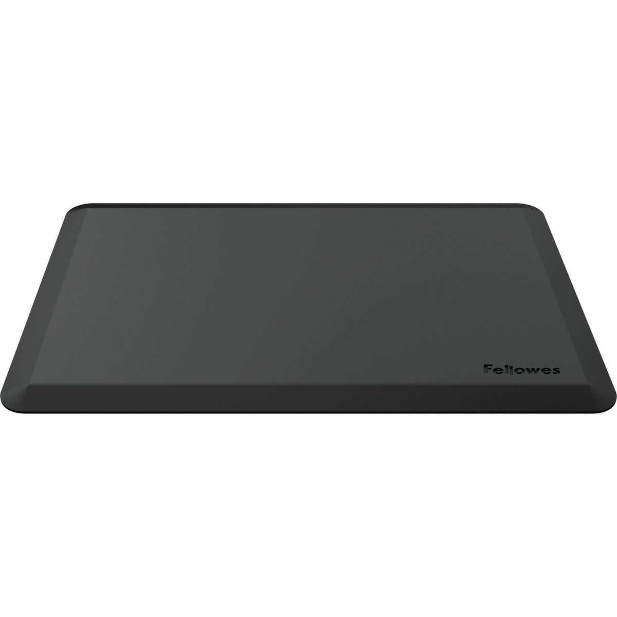 Tapis anti-fatigue à bords biseautés Everyday FELLOWES - Tapis anti-fatigue Fellowes Everyday noir, vue de trois quarts