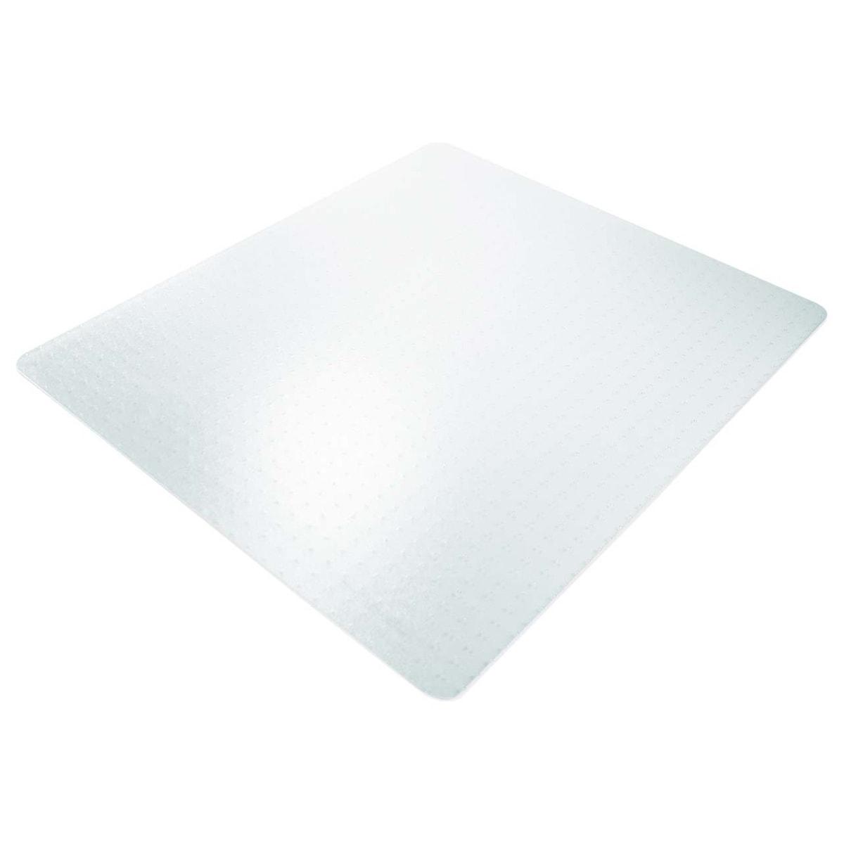 Tapis de sol de bureau en polycarbonate, 2,1 mm Ecogrip Solid pour moquette RS OFFICE - Tapis de sol RS Office Ecogrip Solid pour moquette transparent, 900 × 1200 mm