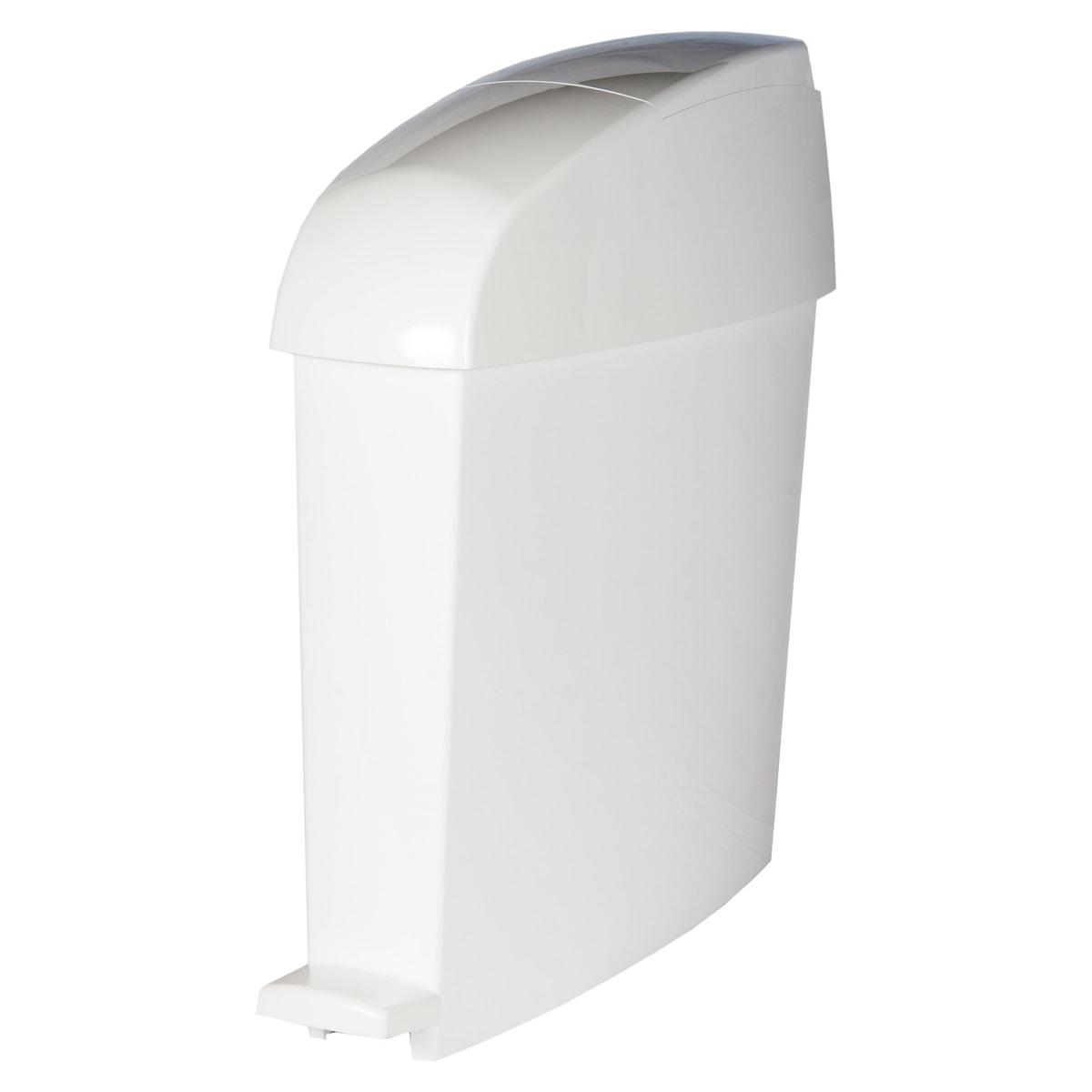 Poubelle sanitaire à pédale Rubbermaid 12 litres blanche