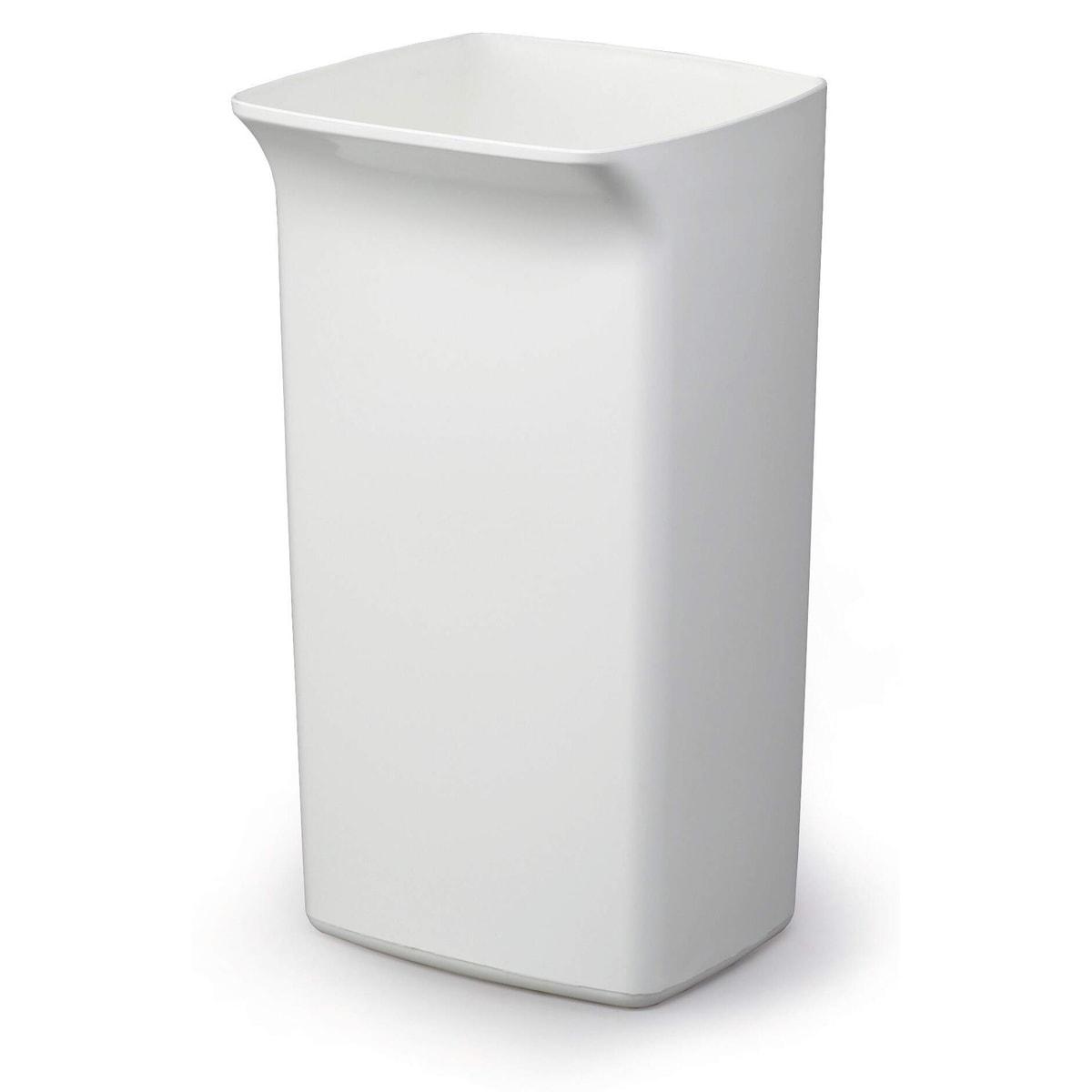 Poubelle DURABLE DURABIN SQUARE 40, avec un couvercle FLIP LID vert, vendu à part
