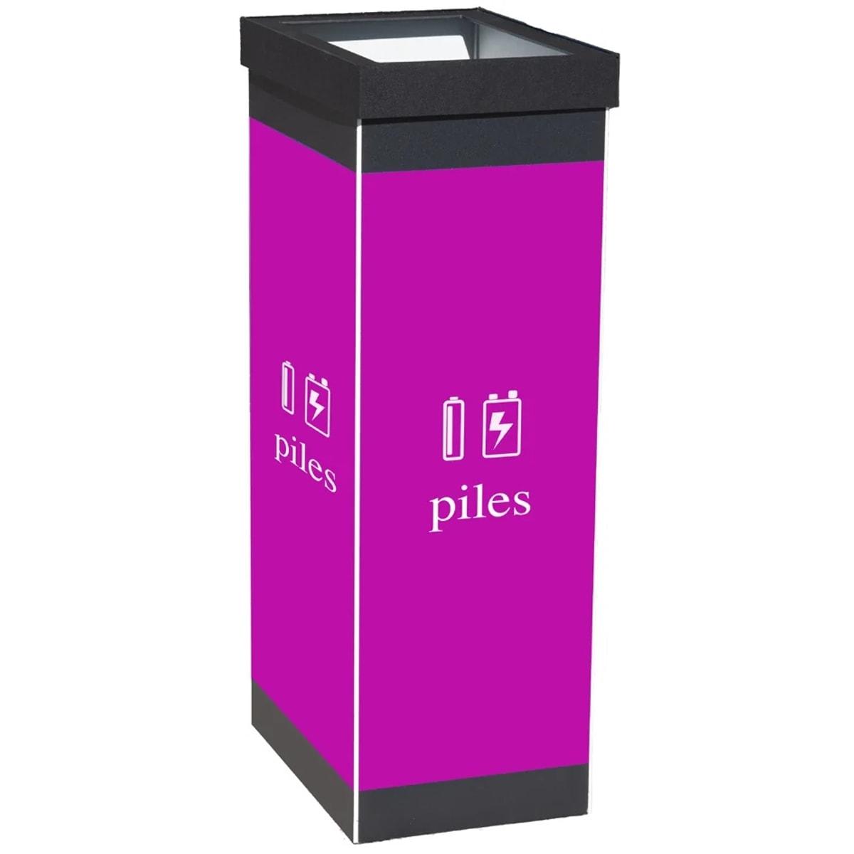 Collecteur de tri PAPERFLOW piles cadre noir, vue d'ensemble, cadre noir