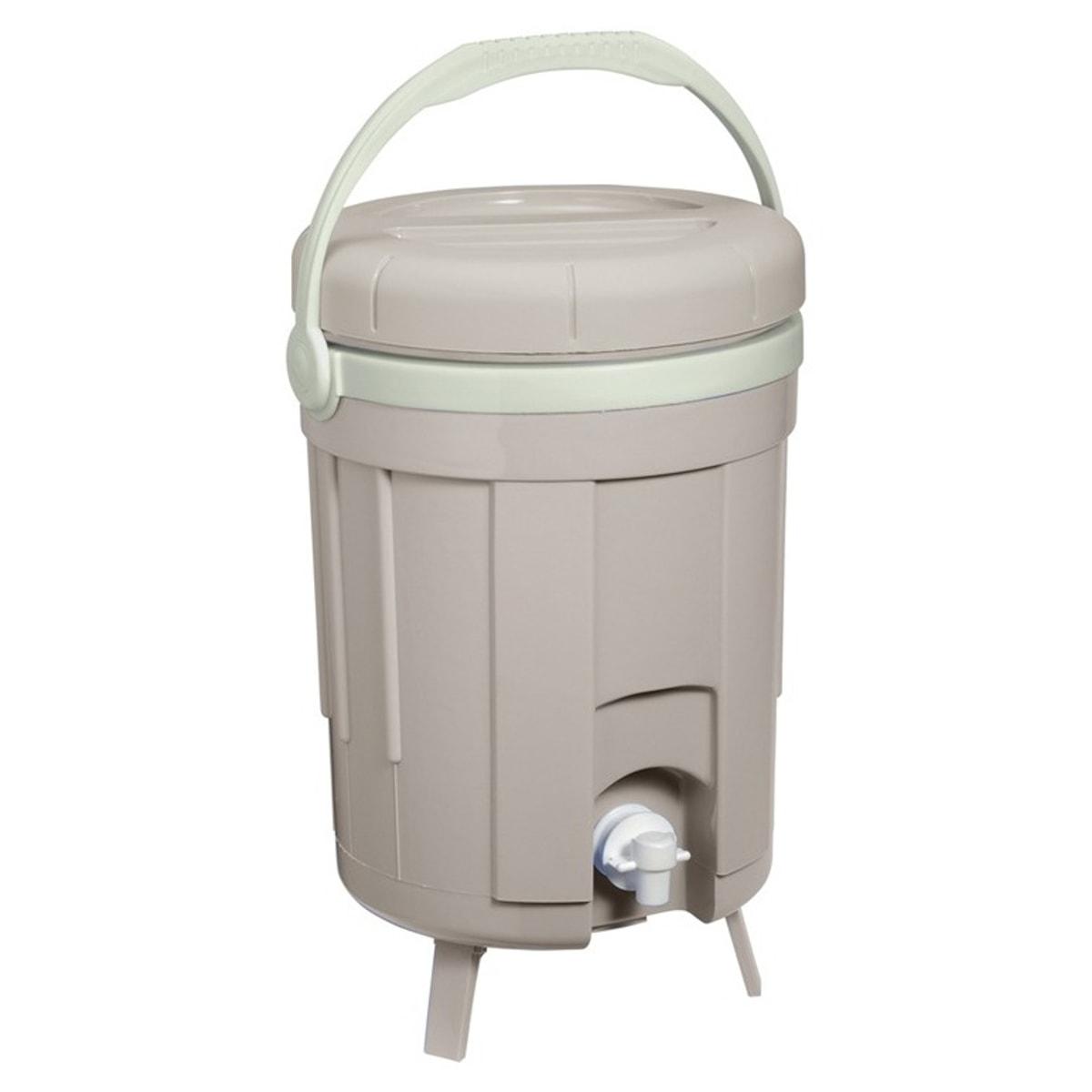 Composteur de cuisine Bokashi EDA 8 litres, beige et vert amande