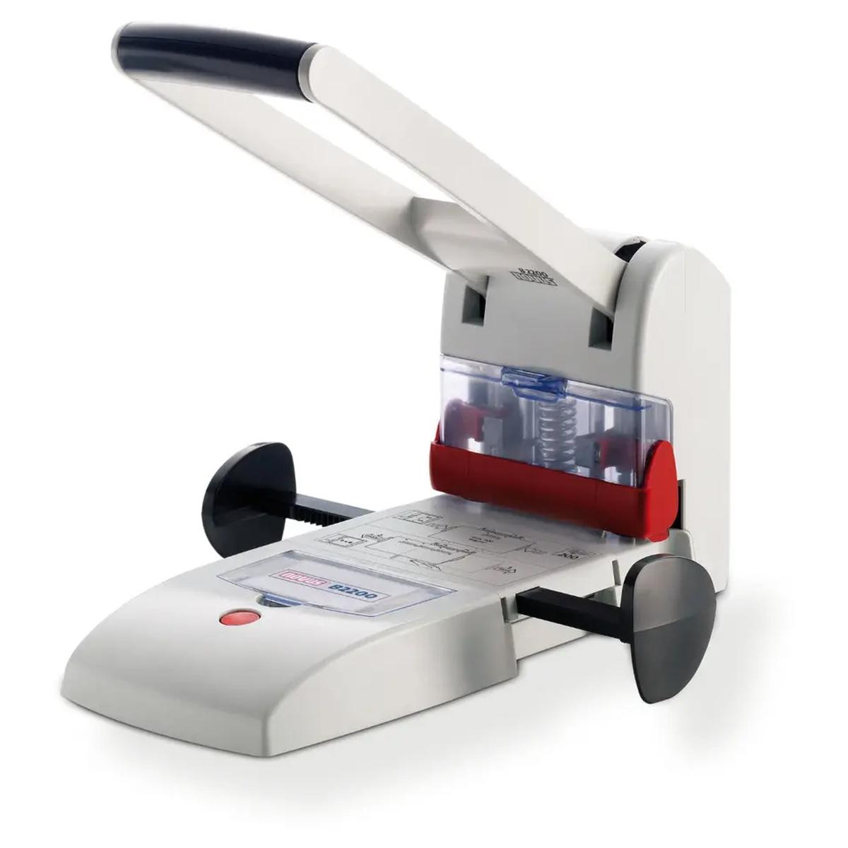 Perforateur 2 et 4 trous Novus B 2200 gris, vue d'ensemble.