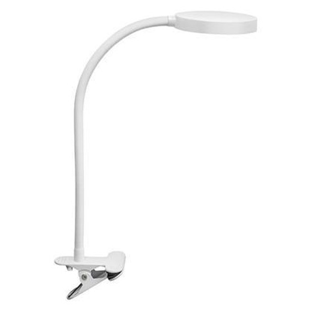 Lampe LED à pince CEP Flex blanche, col flexible