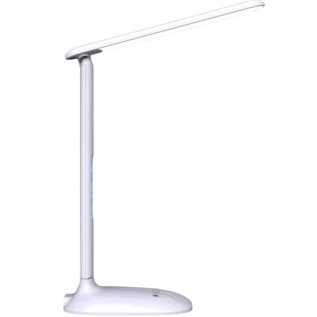 Lampe de bureau LED PAPERFLOW FOLEY blanche, écran dans le pied