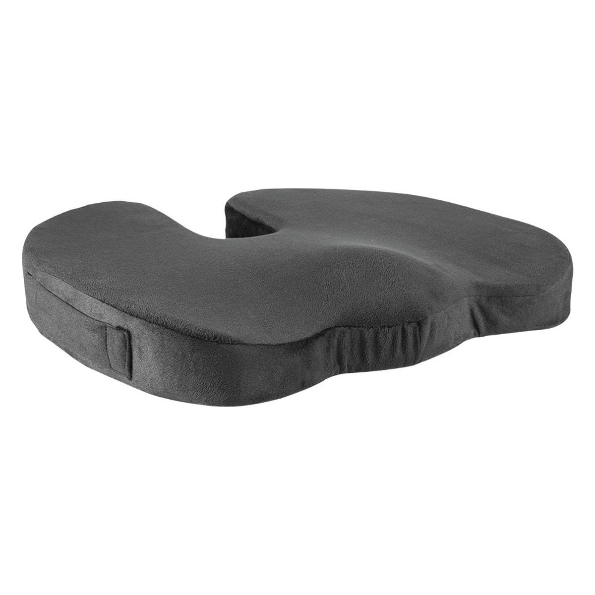 Mousse à mémoire de forme, découpe en U, noir Coussin d'assise ergonomique LOGILINK - Coussin d'assise LogiLink EO0089 noir, découpe en U à l'arrière