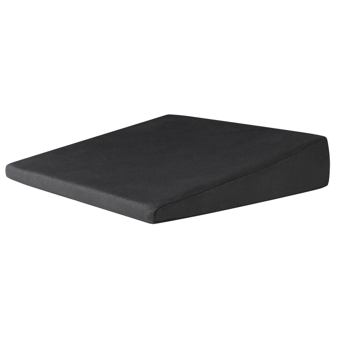 Mousse ferme, housse en velours noir Coussin en biseau Relax IWH - Coussin en biseau IWH Relax, housse en velours noir