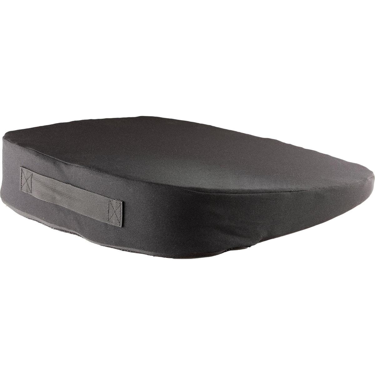 Incliné à 10°, noir Coussin d'assise en biseau Breyta FELLOWES - Coussin d'assise en biseau Fellowes Breyta noir, poignée intégrée