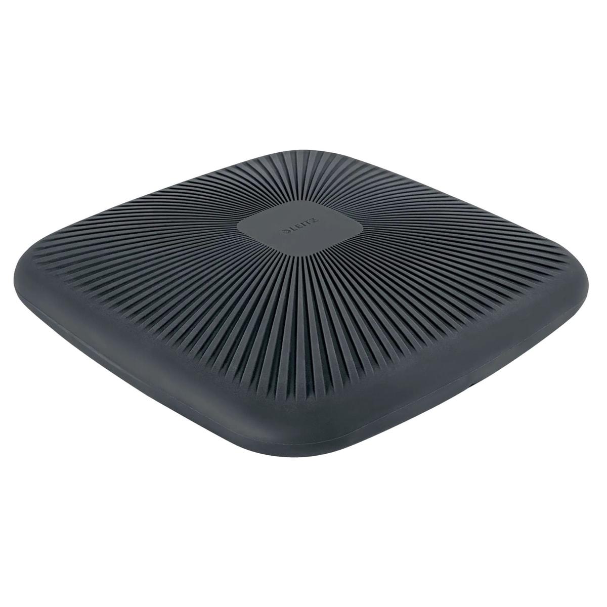 Gonflable, sans housse, gris foncé Coussin d'assise dynamique Ergo Active Balance LEITZ - Coussin d'assise dynamique LEITZ Ergo Active Balance gonflable gris foncé