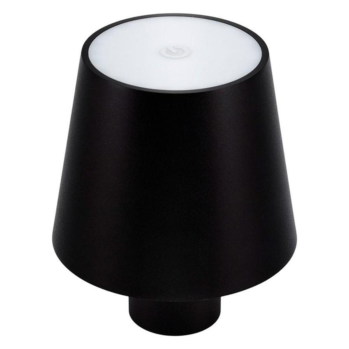 Lampe LED rechargeable Securit PARIS noire
