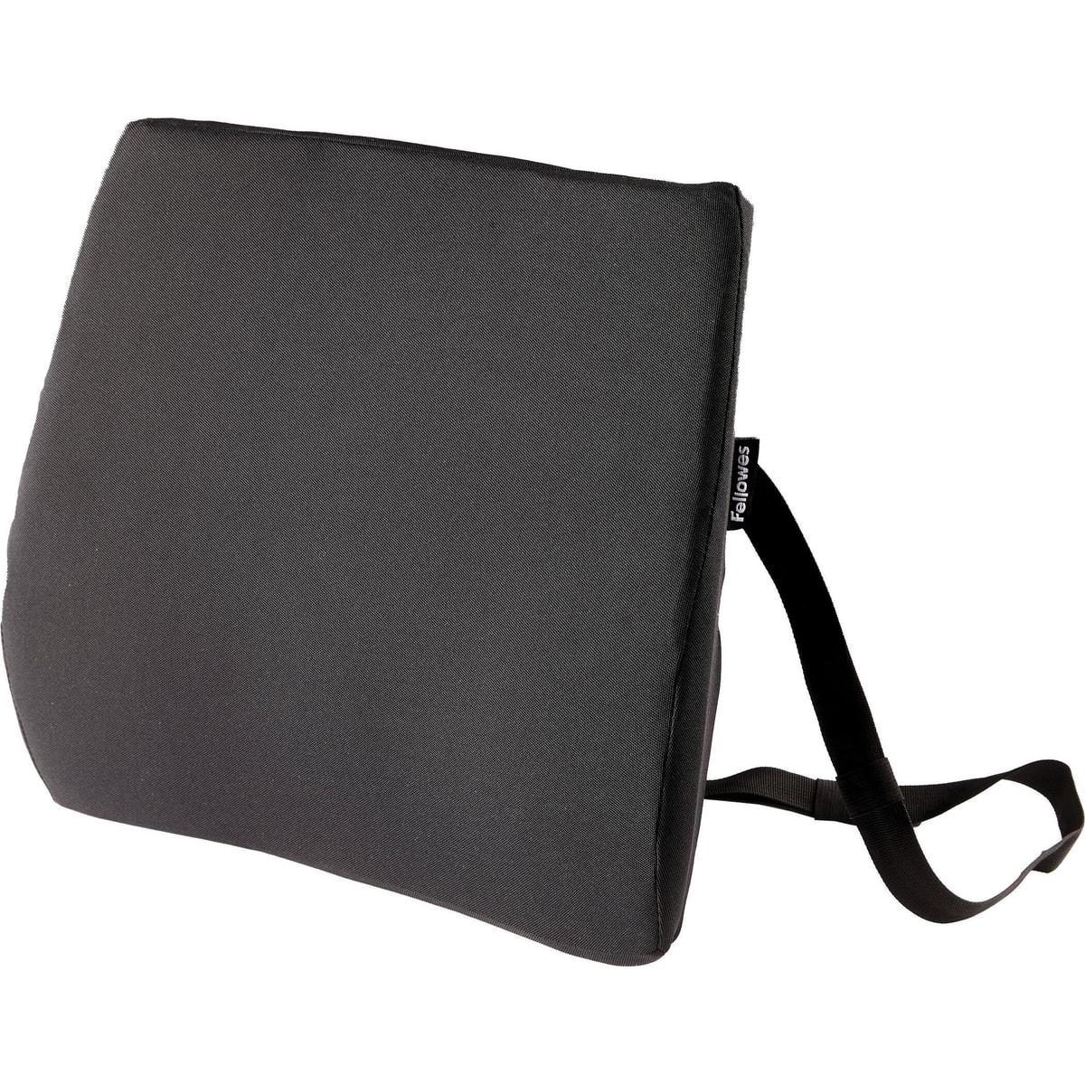 Sangle réglable, noir Coussin de dossier Breyta FELLOWES - Coussin de dossier Fellowes Breyta noir, sangle réglable