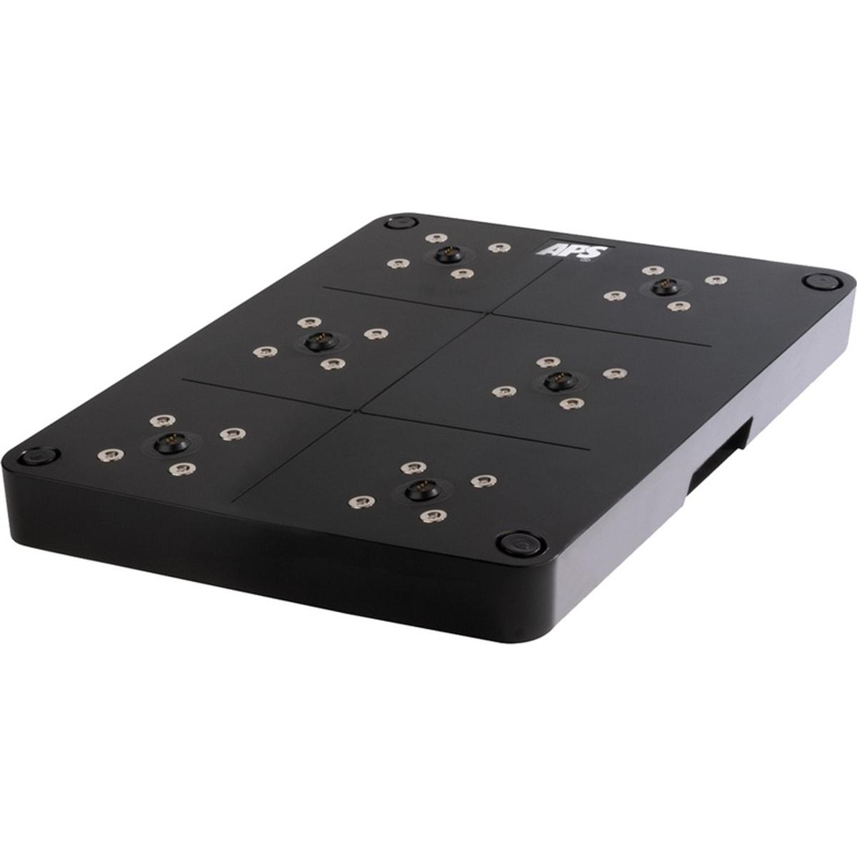 Station de charge APS 6 places noire pour lampes de table rechargeables