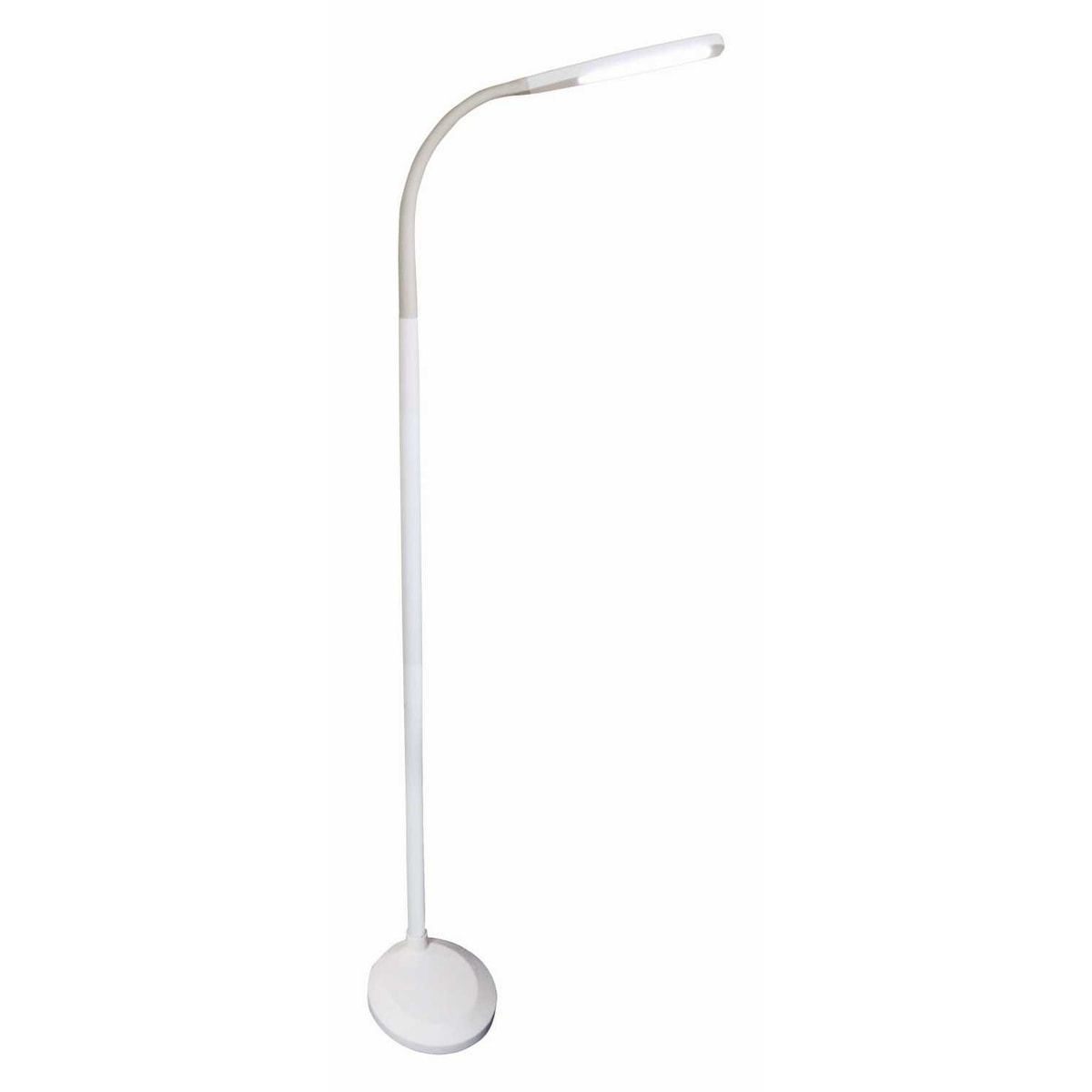Lampadaire LED KLEIBER blanc à col flexible