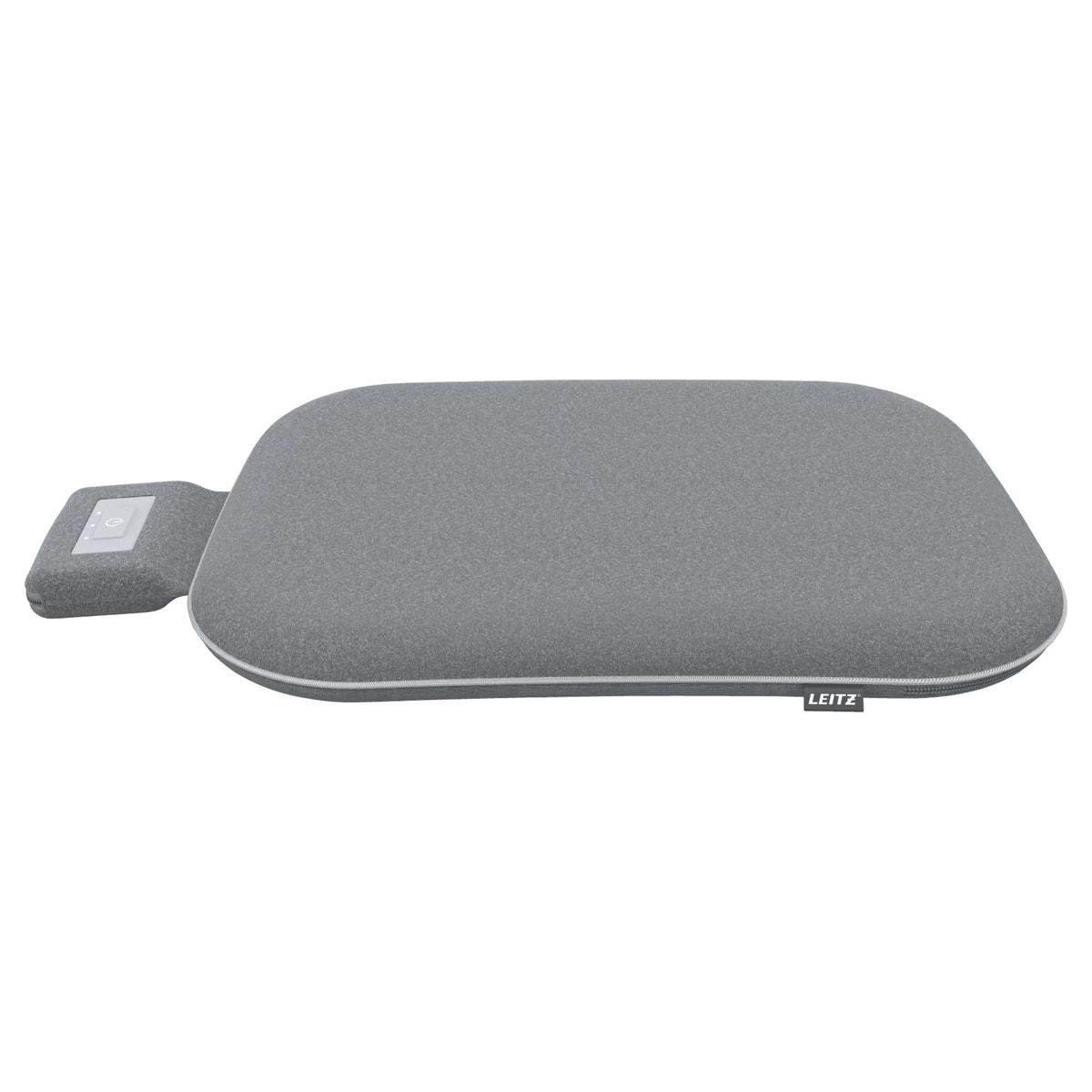 Coussin d'assise chauffant LEITZ iComfi gris avec sa batterie