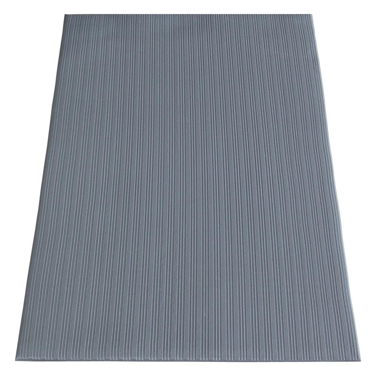 Tapis anti-fatigue miltex Yoga Meter Basic gris en PVC rainuré