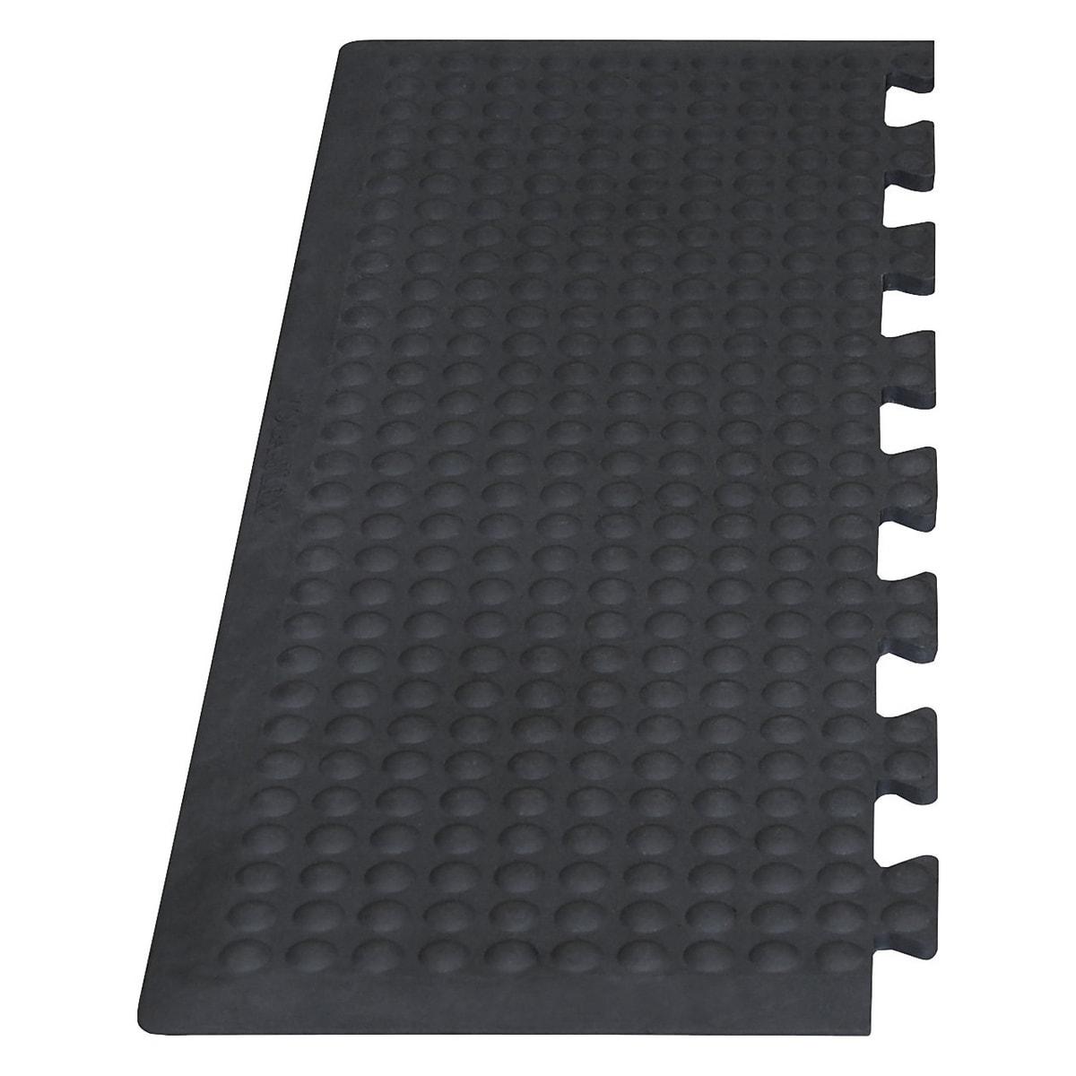 Système à emboîter, 80 × 30 cm, noir, vendu par 2 Élément d'extrémité Yoga Flex Oil MILTEX - Élément d'extrémité miltex Yoga Flex Oil noir, 80 × 30 cm