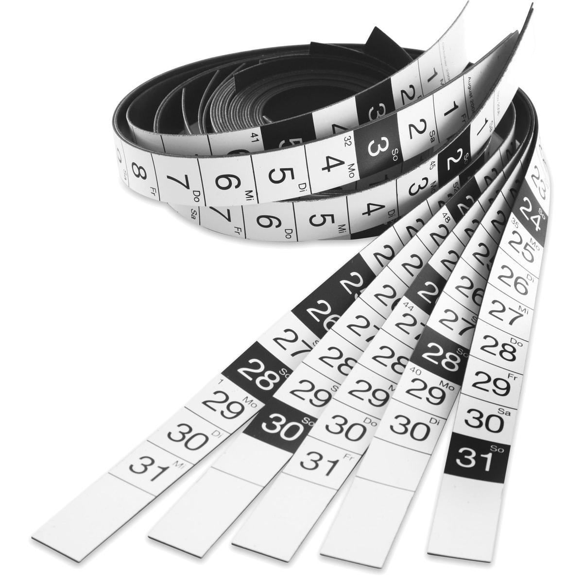 Pour planning annuel 1241212 de 120 x 90 cm, impression en allemand Bandes calendrier magnétiques 2027 MAGNETOPLAN - Bandes calendrier magnétiques magnetoplan pour planning annuel