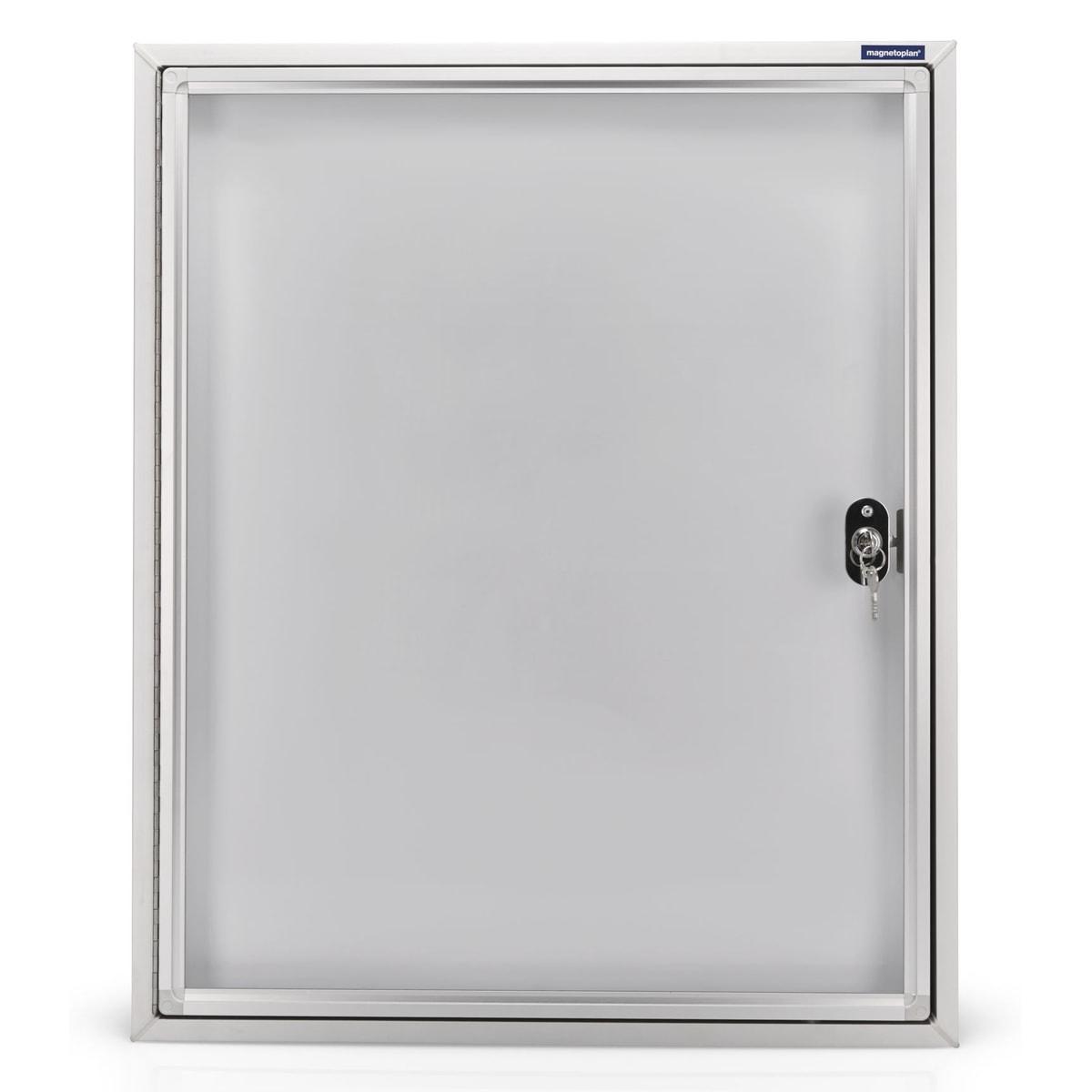 Extérieure, fond magnétique, 4 x A4 Vitrine d'affichage CC MAGNETOPLAN - Vitrine d'affichage d'extérieur magnetoplan CC 4 x A4, vue de face