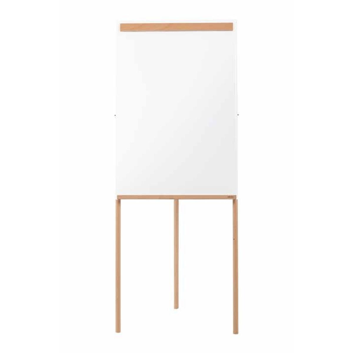 Acier laqué magnétique, trépied en hêtre Paperboard Giro ARCHYI - Chevalet de conférence ARCHYI Giro, trépied en hêtre