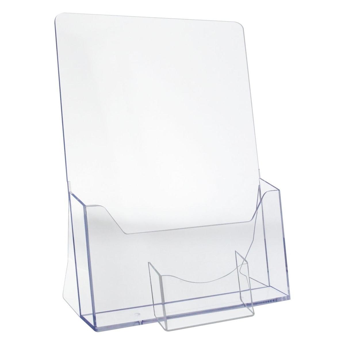 Porte-brochures EUROPEL A4, 1 compartiment, transparent