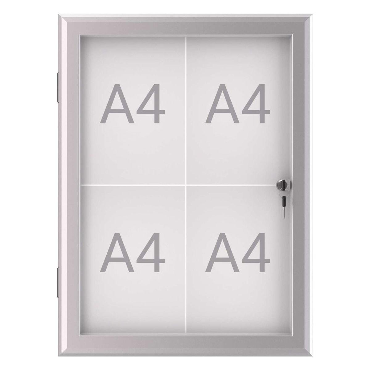 Extérieur abrité, fond magnétique Vitrine d'affichage excite MAUL - Vitrine d'affichage MAULexcite 4 x A4, emplacements A4