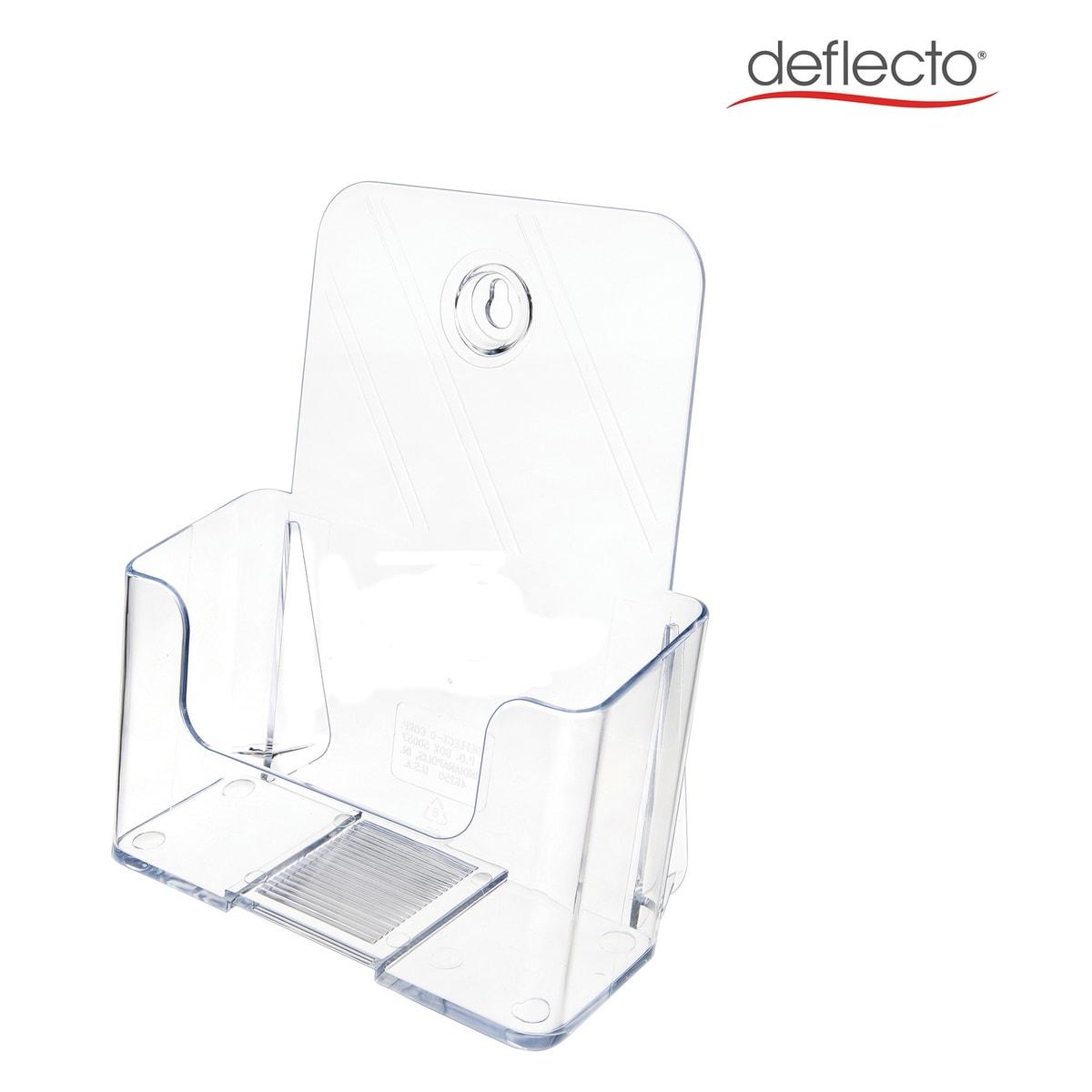 Porte-brochures incliné deflecto A5, transparent