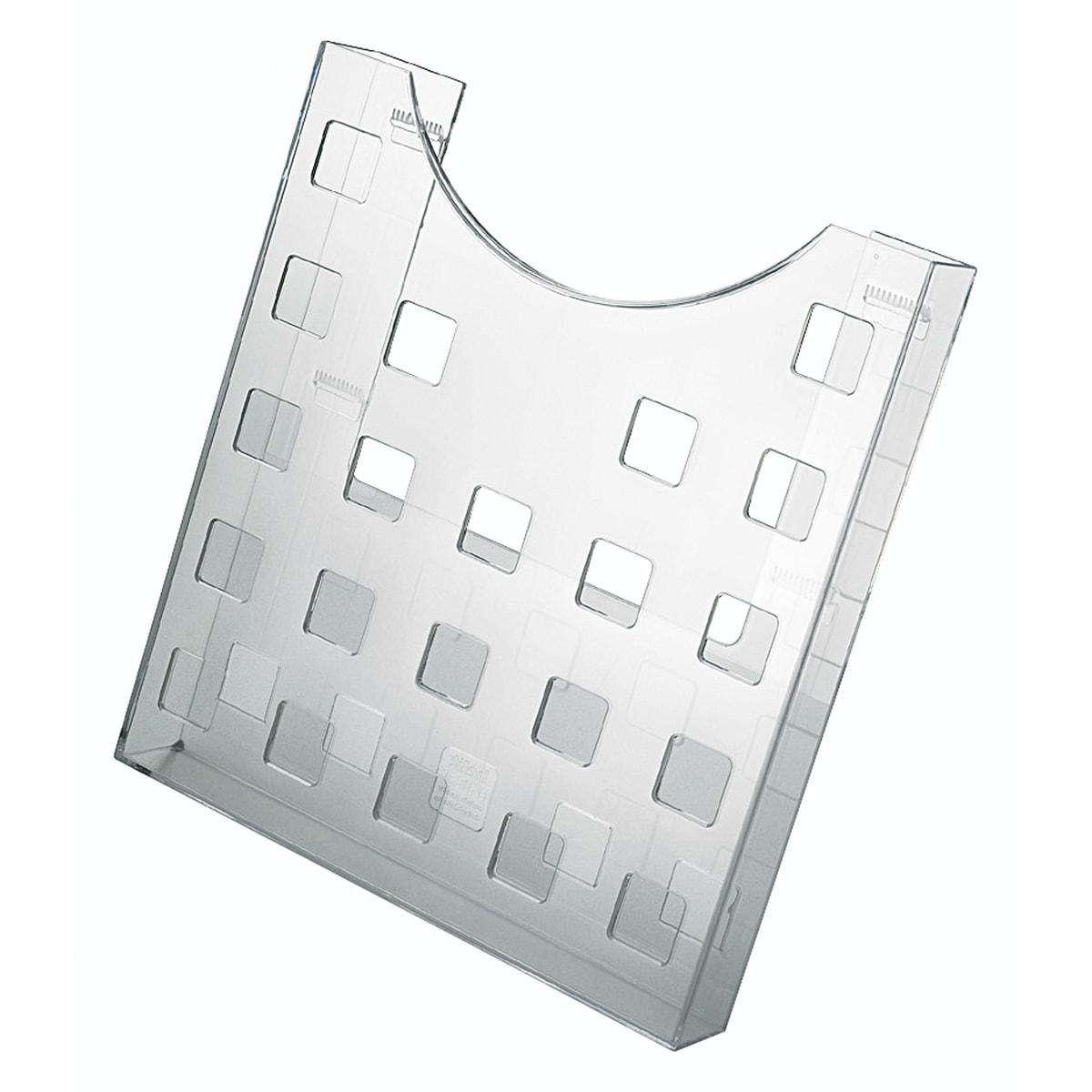 Porte-brochures helit the grid A4 portrait, transparent