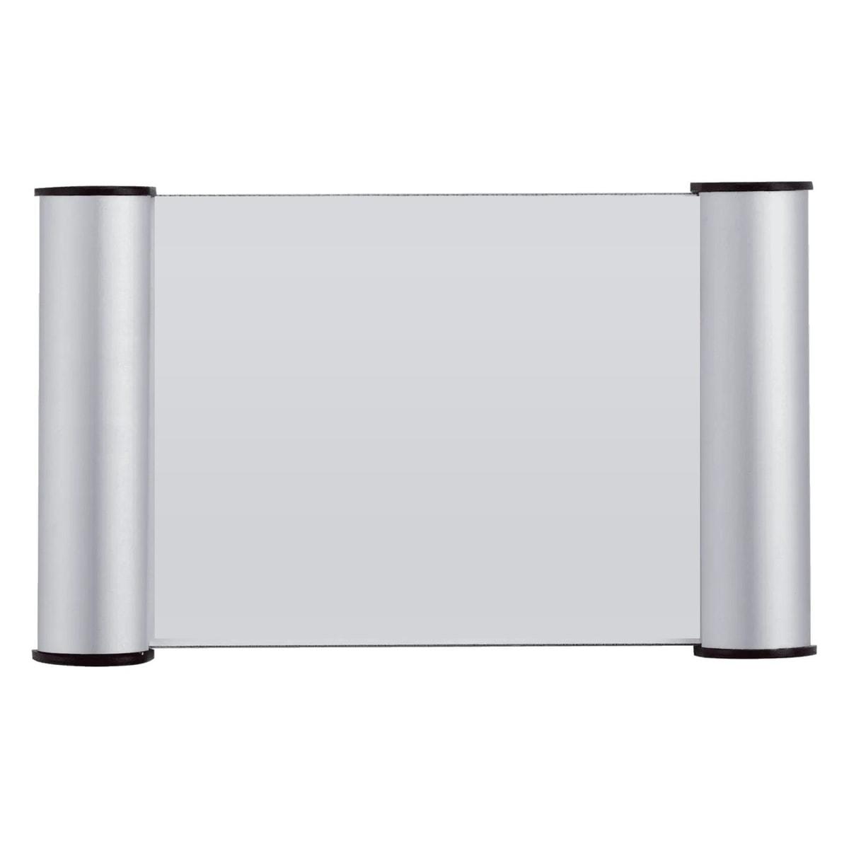 Plaque de porte clip FRANKEN BS0602, profilés aluminium argent et insert vierge