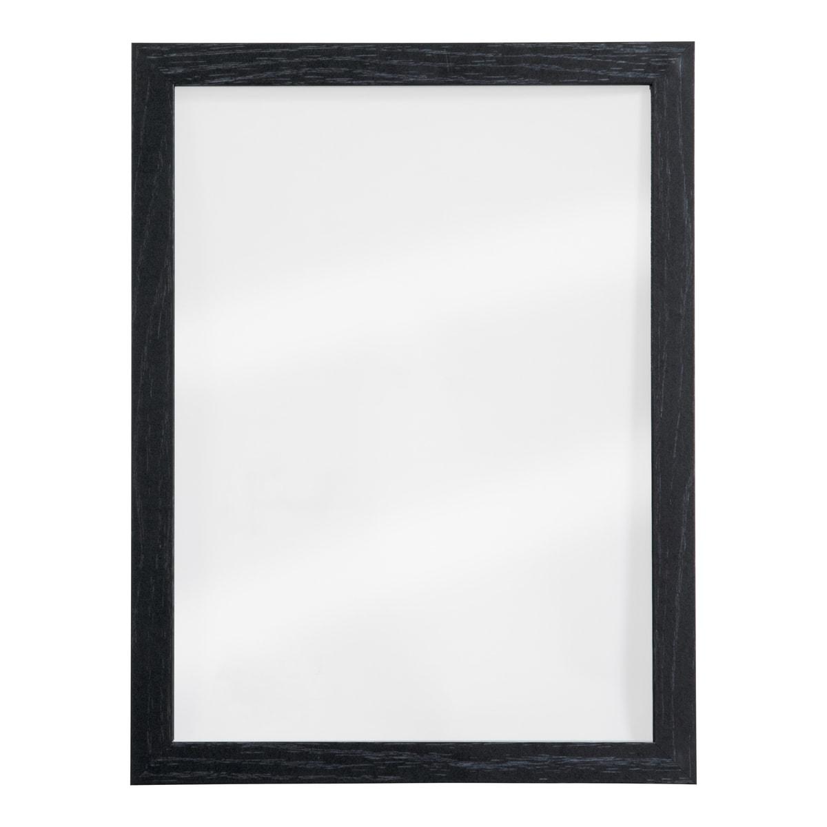 Tableau craie en verre Securit WOODY Transparent, cadre noir